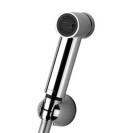 Set doccetta bidet eurolux con doccia a pulsante minimal, flessibile e supporto cromato Remer 332332EUM