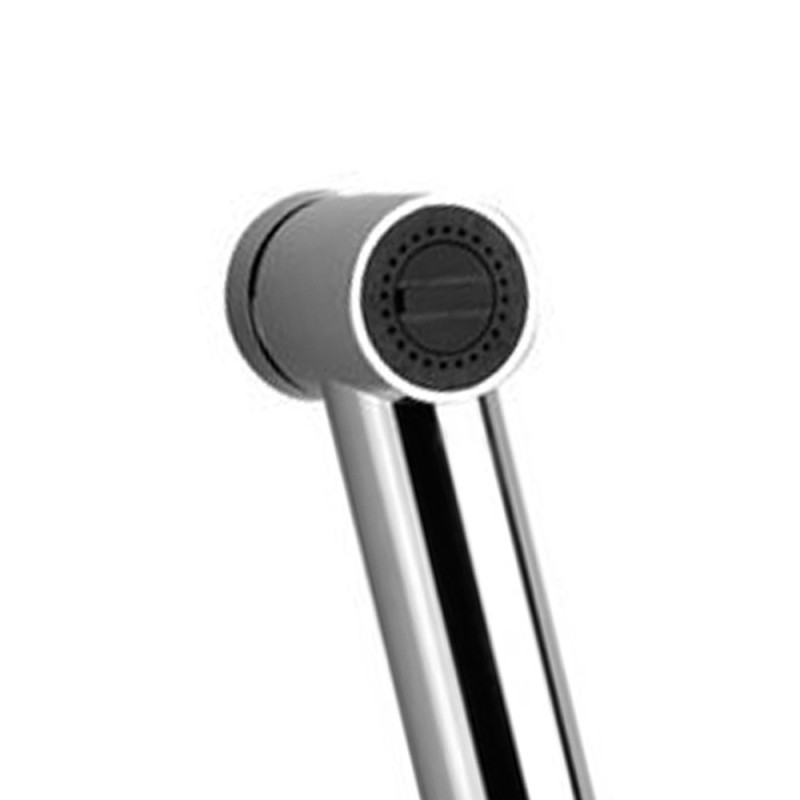 Set doccetta bidet eurolux con doccia a pulsante minimal, flessibile e supporto cromato Remer 332332EUM