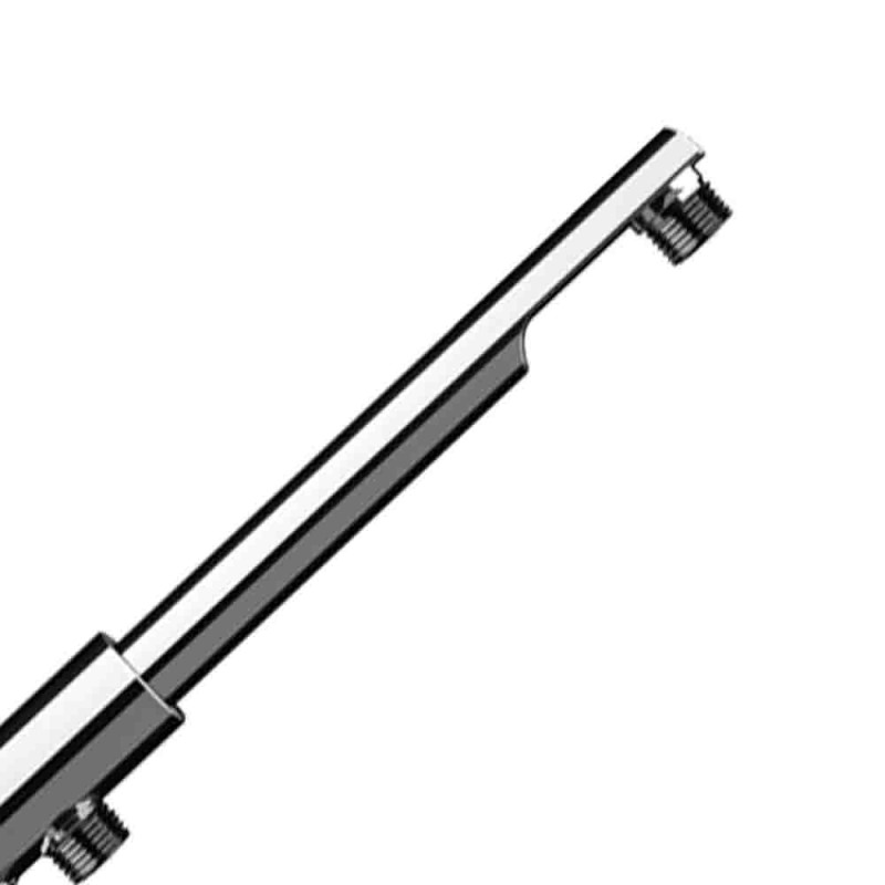 Braccio doccia minimal in ottone cromato 30 cm con deviatore Remer N348ND30