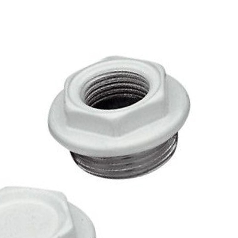 Tappo verniciato white per radiatori in alluminio 1 pollice RR 541SX10
