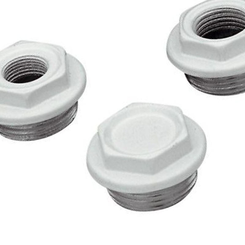 Tappo verniciato white per radiatori in alluminio 1 pollice RR 541SX10