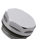 Tappo in ottone cromato per radiatori 3/8 RR 431TA38