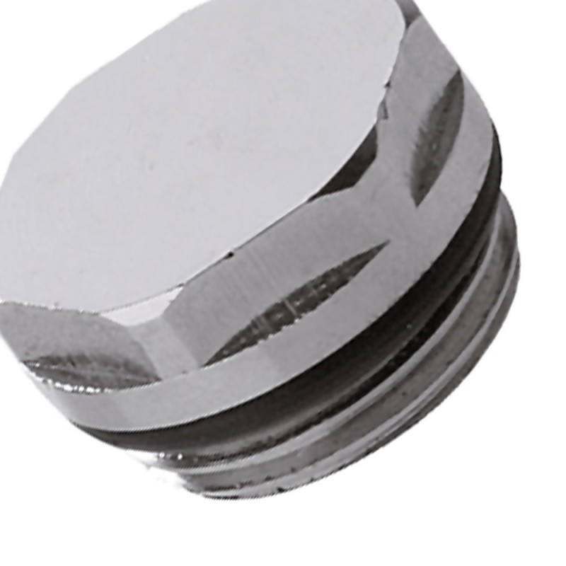 Tappo in ottone cromato per radiatori 3/8 RR 431TA38