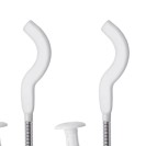 Coppia mensole 7 bianche plastificate RR 633PL170