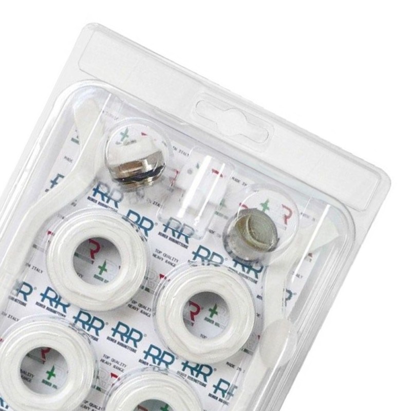 Kit per radiatori in alluminio white cromo RR 548