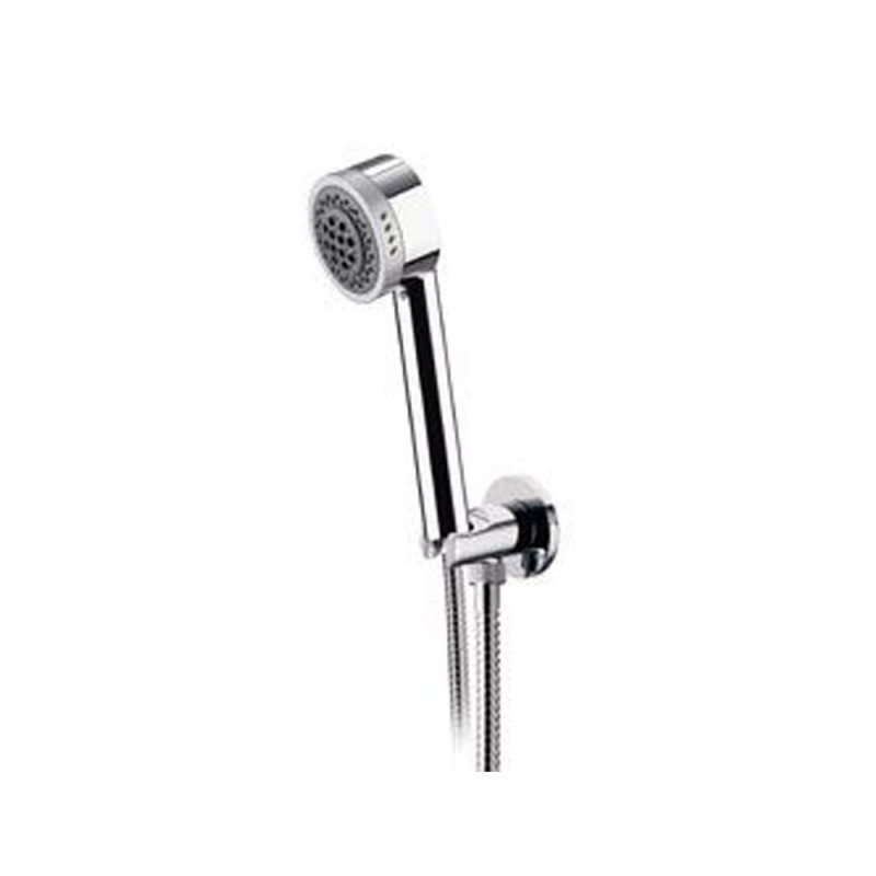 Set doccia con sofffione minimale, doccino minimale e rubinetto - serie minimal Remer N937S01