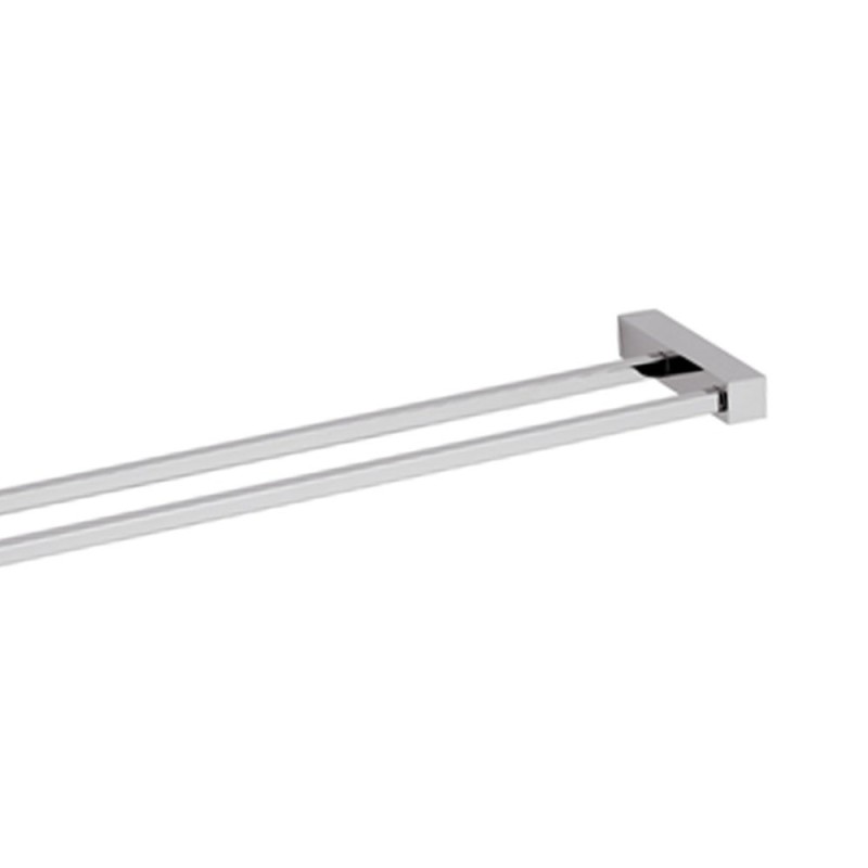 Portasalviette doppio da muro 60 cm - serie sq Remer SQ33