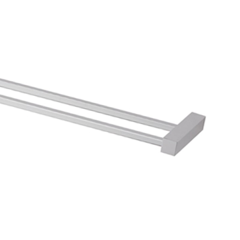 Portasalviette doppio da muro 60 cm - serie sq Remer SQ33