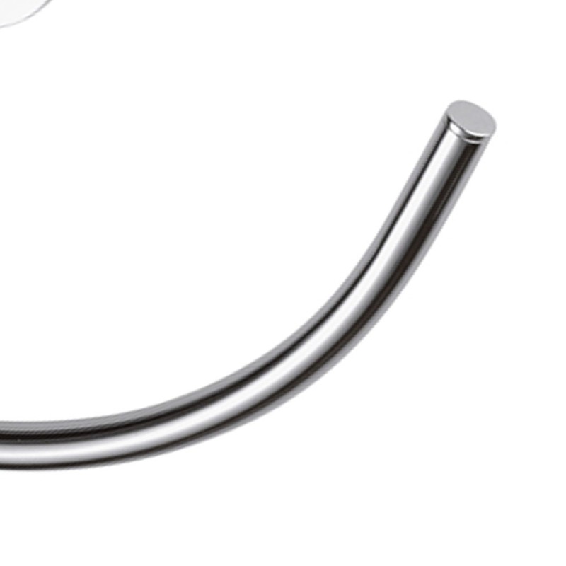 Portasalvietta ad anello con supporto cromato - serie forma Remer FR44