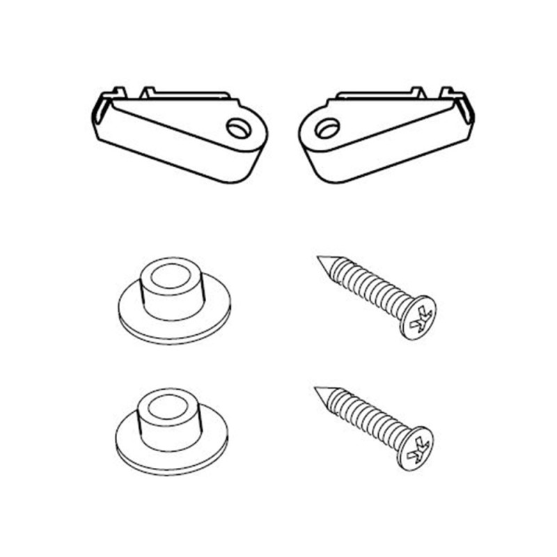 New plus blocchetti per scorrimento porta a soffietto Aquasanit RB300CF19
