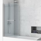 Parete vasca 90-92 cm vetro trasparente 6 mm- new plus Aquasanit B0385VCR01