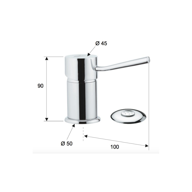 Rubinetto bidet con doccetta serie minimal Remer N23