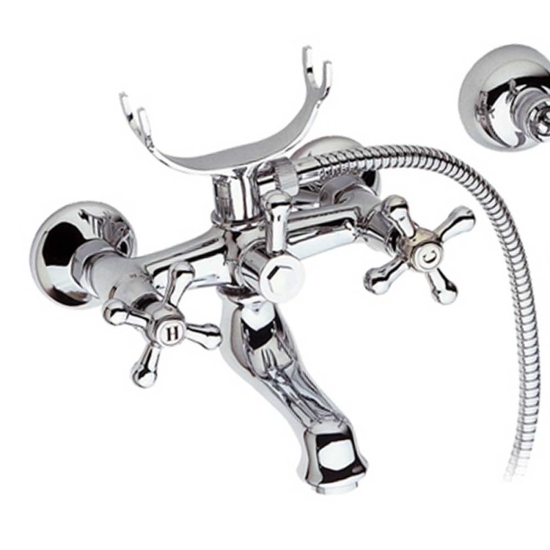 Rubinetto vasca con doccia duplex - serie liberty Remer 02LI