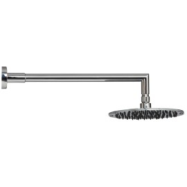 Completo braccio doccia ottone con soffione piatto tondo Idrobric SCABRA0012OT