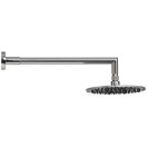 Completo braccio doccia ottone con soffione piatto tondo Idrobric SCABRA0012OT