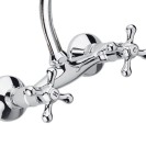 Rubinetto lavello a muro con canna superiore jota - serie liberty Remer 41LIJ