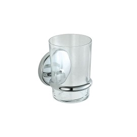 Porta bicchiere cromato serie lipari - fissaggio ad incollo o viti Aquasanit A83100CR03