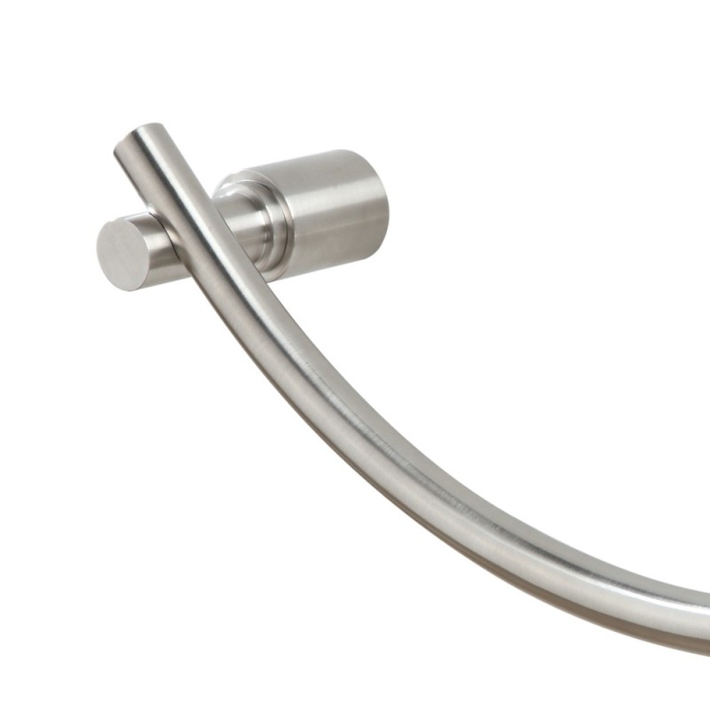 Porta salviette curvo in acciaio spazzolato - serie strike Aquasanit A8718ANS