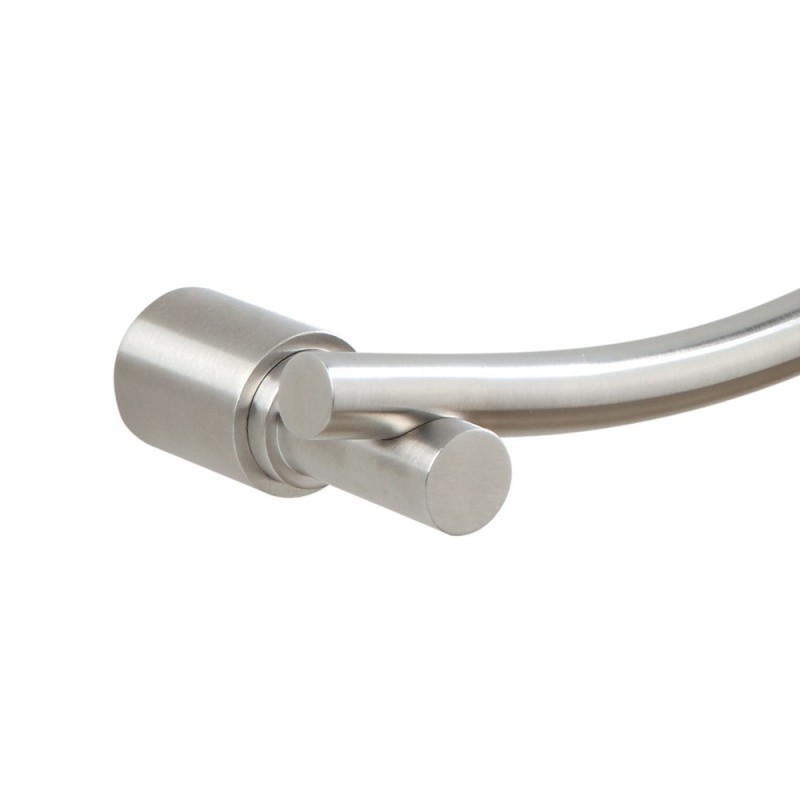 Porta salviette curvo in acciaio spazzolato - serie strike Aquasanit A8718ANS