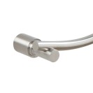 Porta salviette curvo in acciaio spazzolato - serie strike Aquasanit A8718ANS