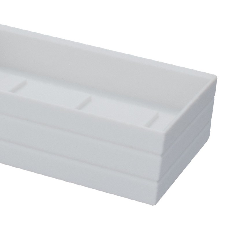 Porta sapone bianco rettangolare - serie style Aquasanit A103110IMP000