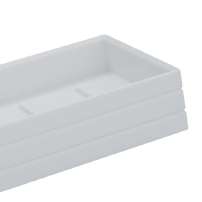 Porta sapone bianco rettangolare - serie style Aquasanit A103110IMP000