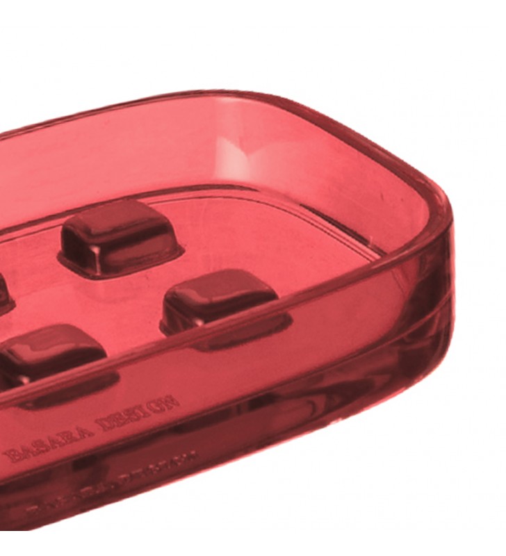  Q07110FX Porta sapone rosso - serie small 