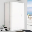 Parete fissa 67-69 cm trasparente 6 mm h. 1,95 da abbinare ad una porta - new plus Aquasanit B0350PCR01