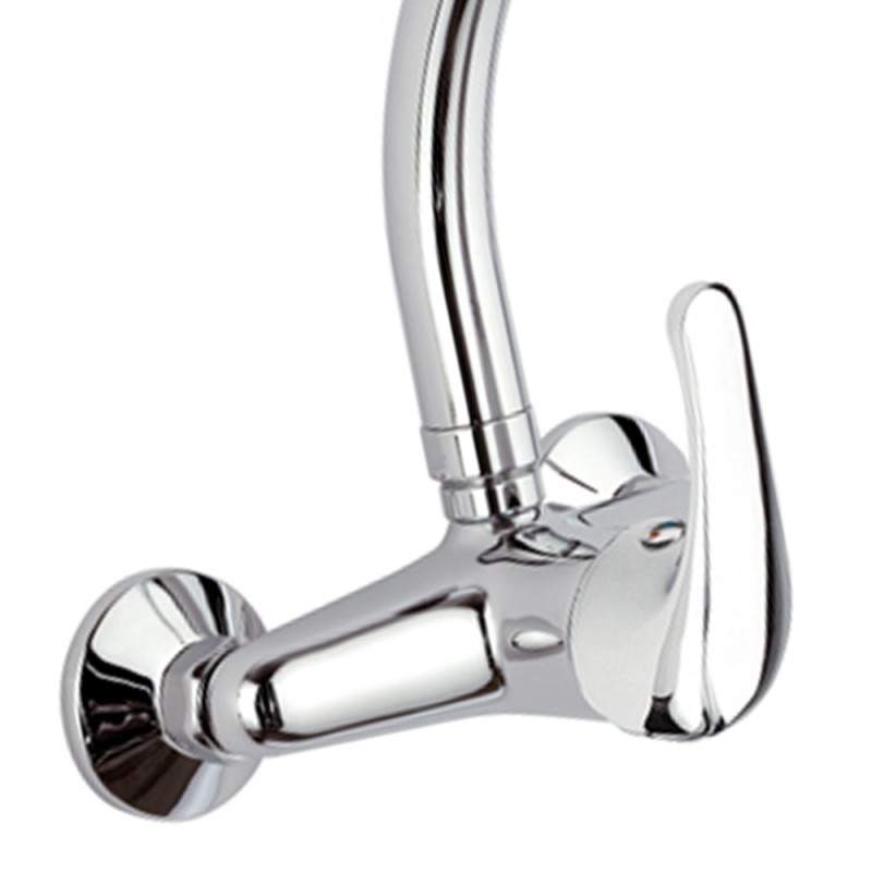 Rubinetto lavello a muro con leva frontale - serie 35 Remer F43 Rubinetto lavello a muro con leva frontale - serie 35 Remer F43