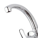Rubinetto lavello a muro con bocca modello corto - serie 35 Remer F43C