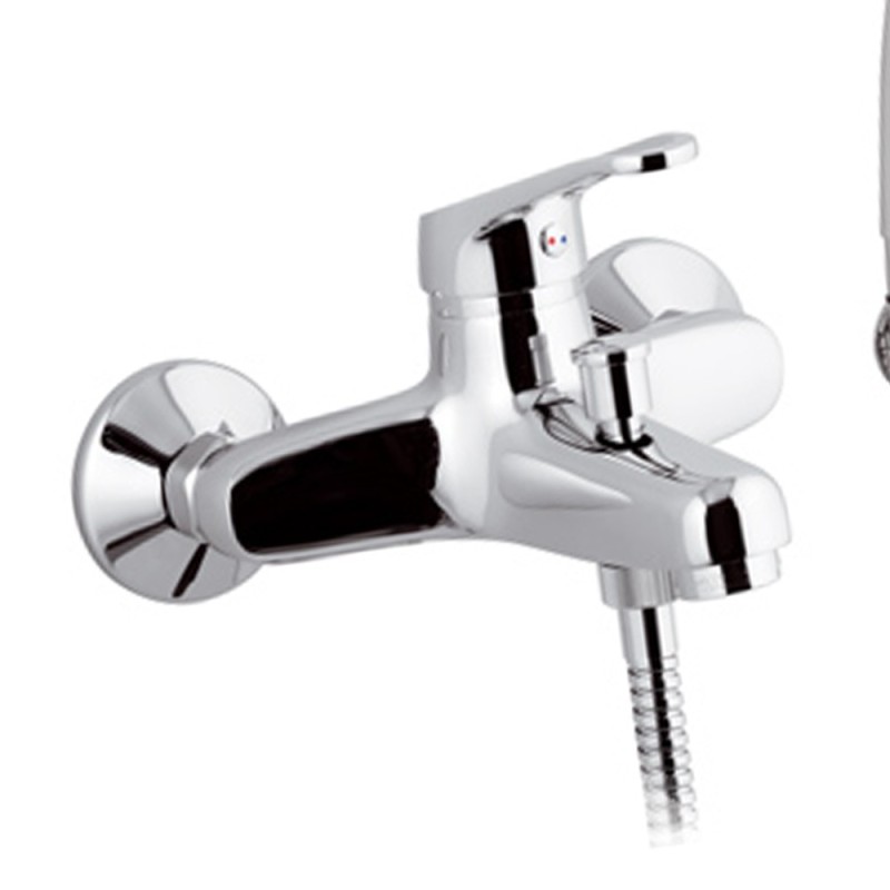 Rubinetto vasca esterno con doccia duplex - serie remix Remer R02