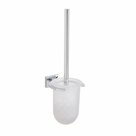 Smart - porta scopino cromato in vetro satinato Aquasanit A74140CR21CA