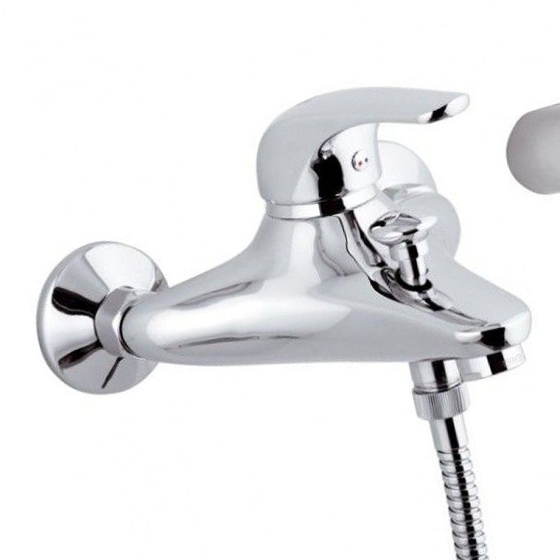 Rubinetto vasca esterno con doccia duplex - serie project Remer P02