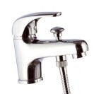 Rubinetto lavabo/vasca con deviatore integrato e kit doccia - serie project Remer P03