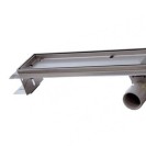 Canalina sifonata a pavimento piastrellabile 12,5x100 RR 913RP12100