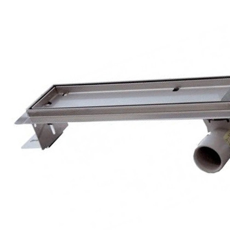 Canalina sifonata a pavimento piastrellabile 12,5x120 RR 913RP12120