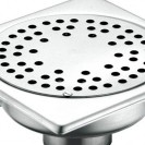 Piletta da pavimento sifonata in inox, cm 15x15 RR 913SF15
