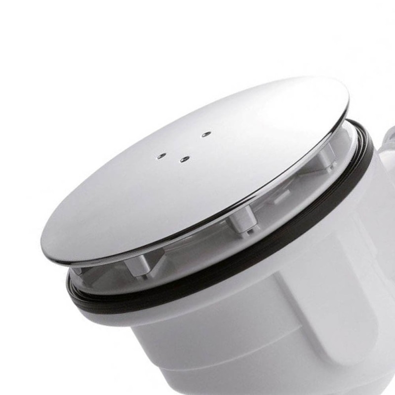 Piletta per doccia con piastra cromata diam. 120 RR 914120