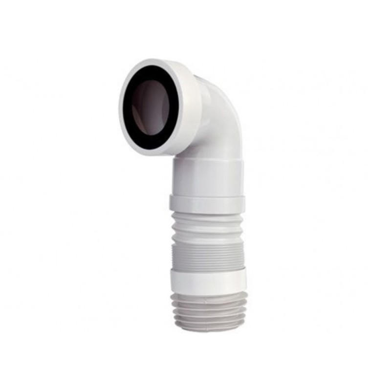 Manicotto estensibile curvo per w.c. da 27-45cm senza troppo pieno RR 943C