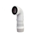 Manicotto estensibile curvo per w.c. da 27-45cm senza troppo pieno RR 943C