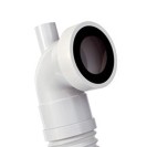 Manicotto estensibile curvo per w.c. con troppo pieno RR 943CLTP