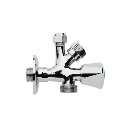 Rubinetto combinato 1/2 sottolavabo e 3/4 attacco lavatrice Remer 121T