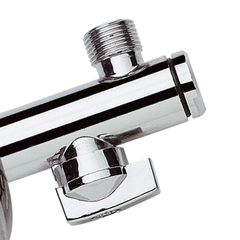 Rubinetto sottolavabo con filtro con rosetta in ottone cromato Remer 1231238