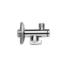 Rubinetto sottolavabo con filtro con rosetta in ottone cromato Remer 1231238