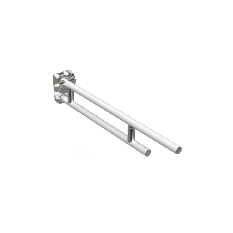 Barra ribaltabile cm.60 serie leonardo deluxe bianco opaco cromo Goman LEX-B60/30