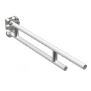 Barra ribaltabile cm.60 serie leonardo deluxe bianco opaco cromo Goman LEX-B60/30