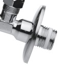 Rubinetto a sfera con guarnizione in ptfe e rosetta 1/2x10 Remer 128R1210