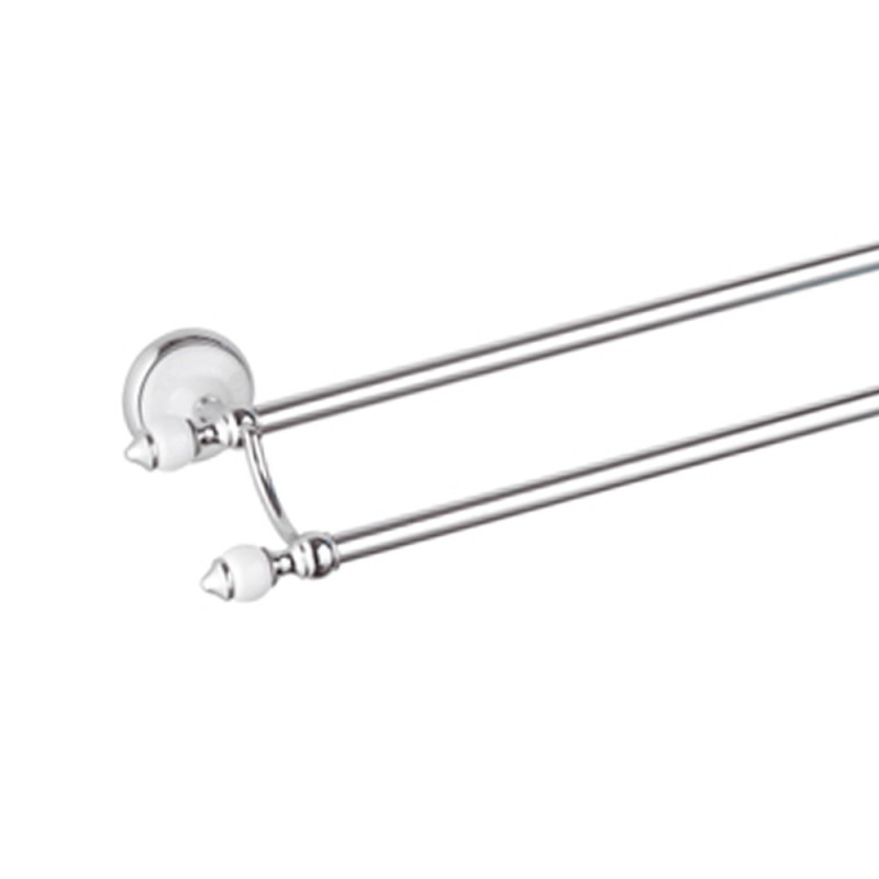 Portasalviette doppio cromato cm. 60 - serie epoca Remer EP33