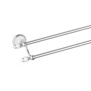 Portasalviette doppio cromato cm. 60 - serie epoca Remer EP33