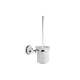 Portascopino in ceramica bianca sabbiato - serie epoca Remer EP66